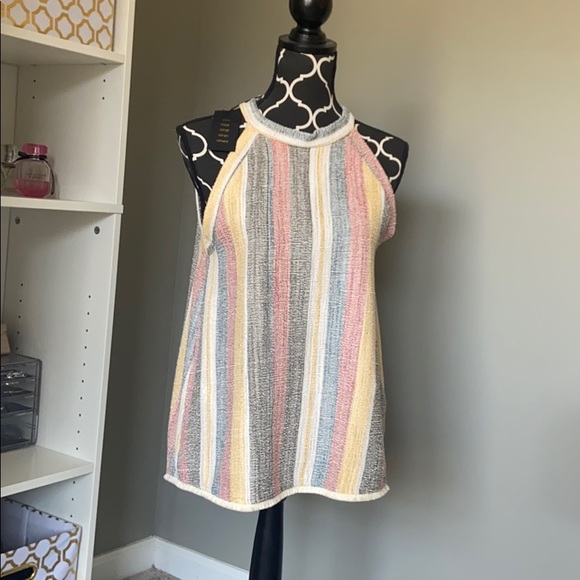 W5 Tops - W5 Sleeveless Striped Top NWT